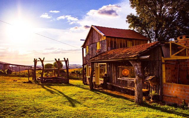 Entardecer na Fazenda